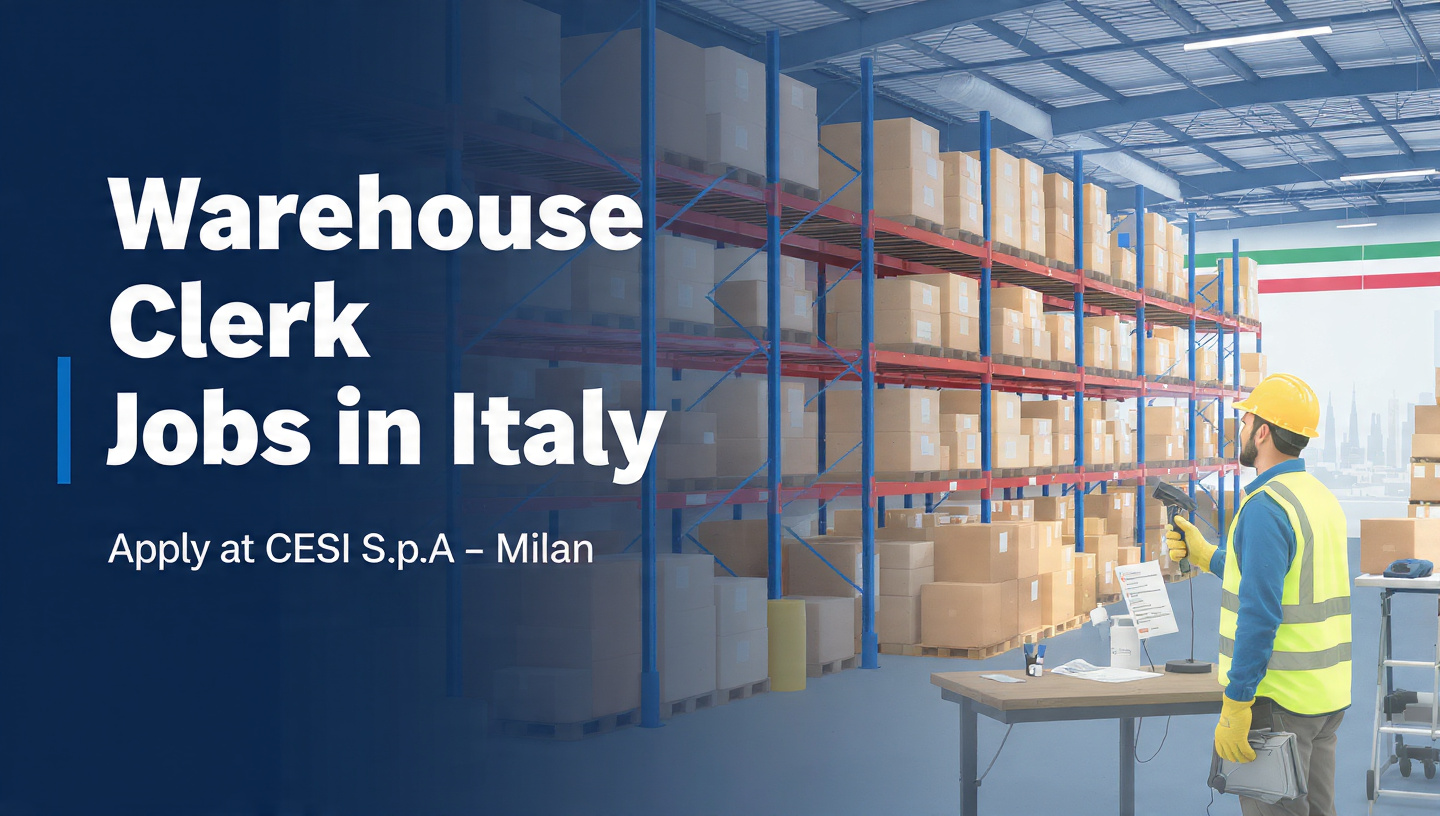 Warehouse Clerk Jobs in Italy