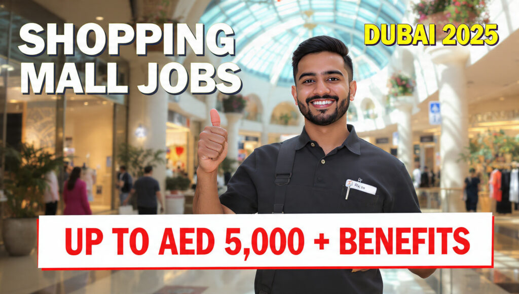 Shopping Mall Jobs in Dubai: Front Office Ambassador Role at The Dubai Mall