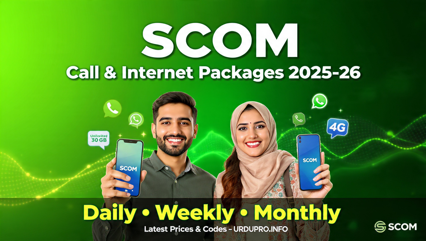 SCOM call and internet packages 2025-26