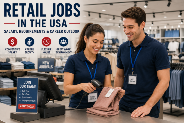 Retail Jobs in the USA: Salary, Requirements, Types of Jobs and Career Outlook