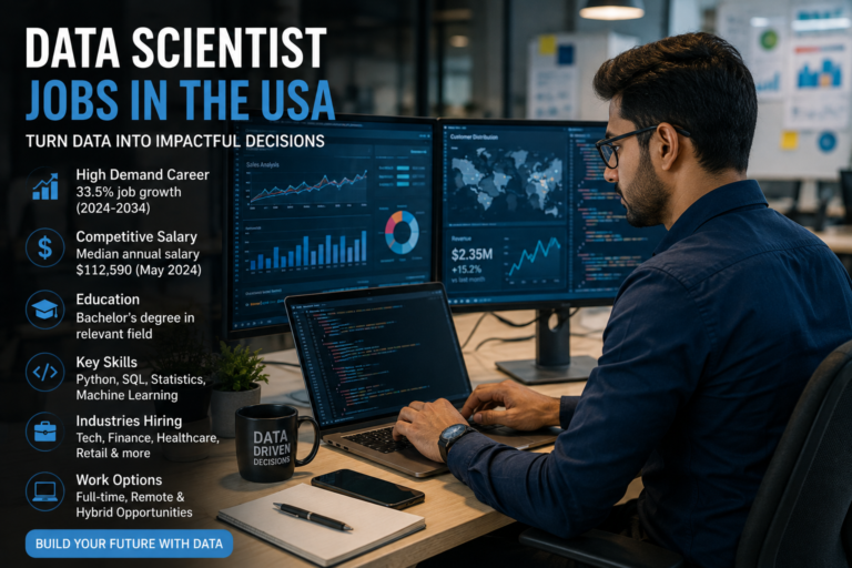 Data Scientist Jobs in the USA: Salary, Requirements, Skills & Career Outlook